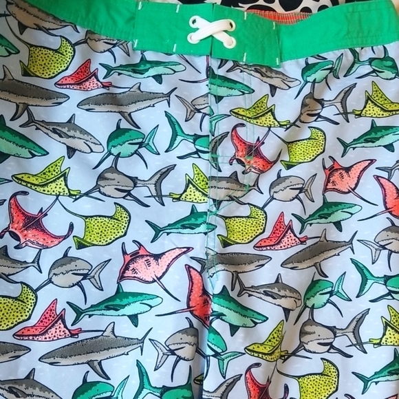 2/$15 BOYS Shark Swim Trunks - Cat & Jack Blue - Picture 5 of 6
